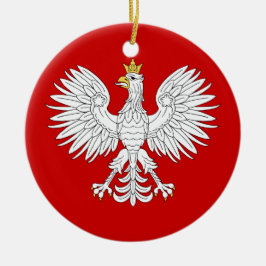 Polska Eagle Julgransprydnad Keramik