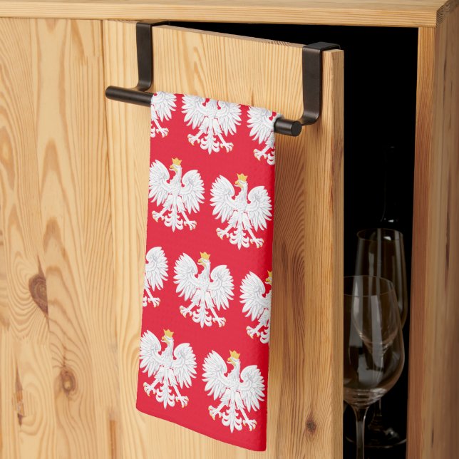 Polska Eagle Kitchen Towel Kökshandduk (Thirds Fold)