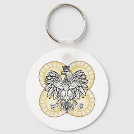 Polska Eagle Pierogi Keychain Nyckelring