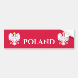 Polska Eagle 🦅 Polski Poland Vapensköld Reunion Bildekal