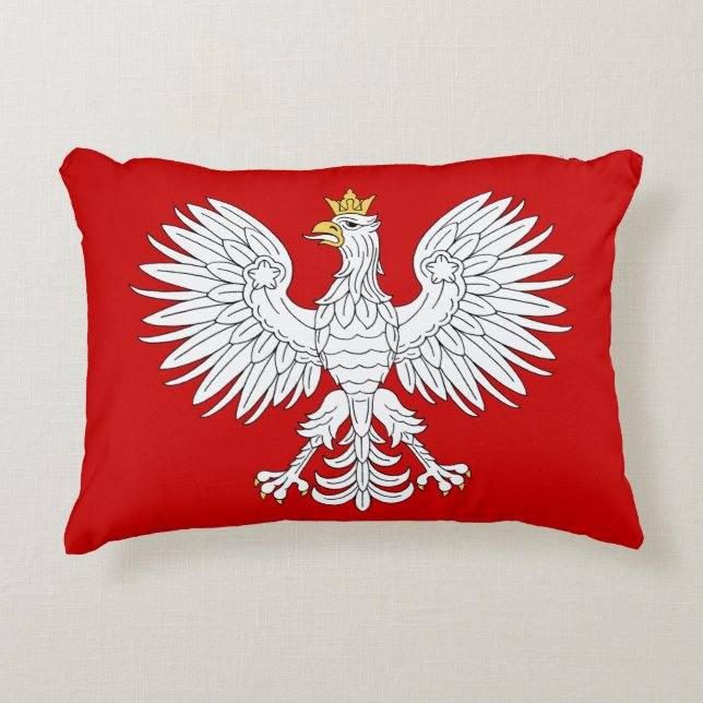 Polska Eagle Prydnadskudde (Framsidan)