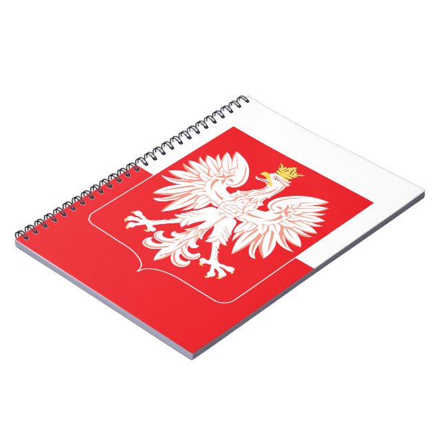 Polska Eagle Red Shield Anteckningsbok (Vänstra Sidan)