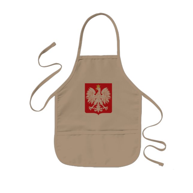 Polska Eagle Red Shield Barnförkläde (Framsidan)
