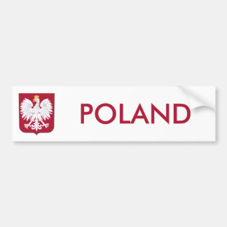 Polska Eagle Red Shield Bildekal