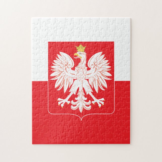 Polska Eagle Red Shield Pussel (Vertikal)
