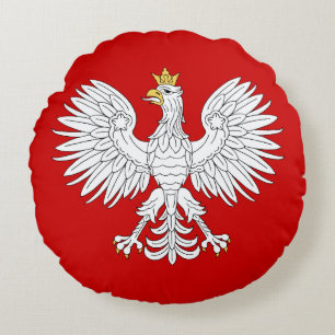 Polska Eagle Rund Kudde