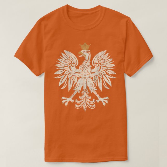 Polska Eagle Shield V01 T Shirt (Design framsida)