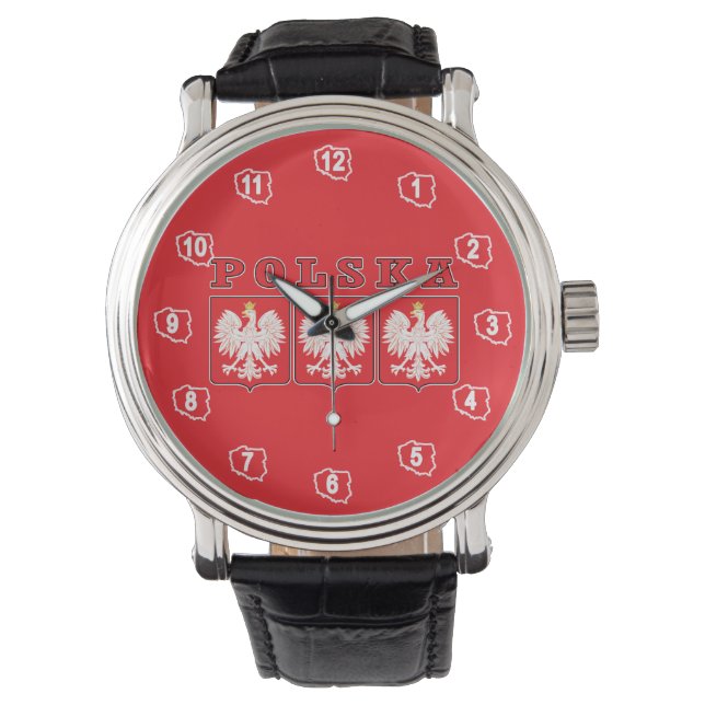 Polska Eagle Shields Armbandsur (Framsida)