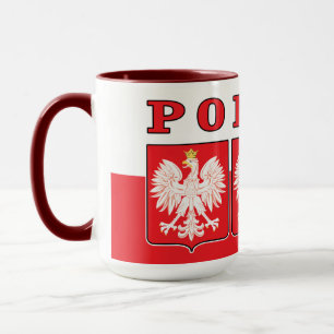 Polska Eagle Shields Mugg