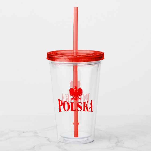 Polska Eagle Tumbler Take Away Mugg (Framsida)