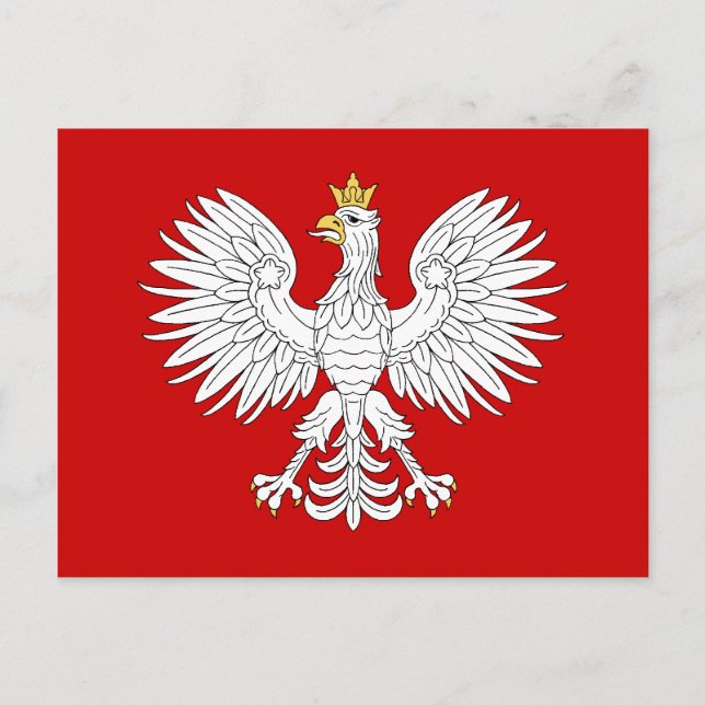 Polska Eagle Vykort (Framsida)