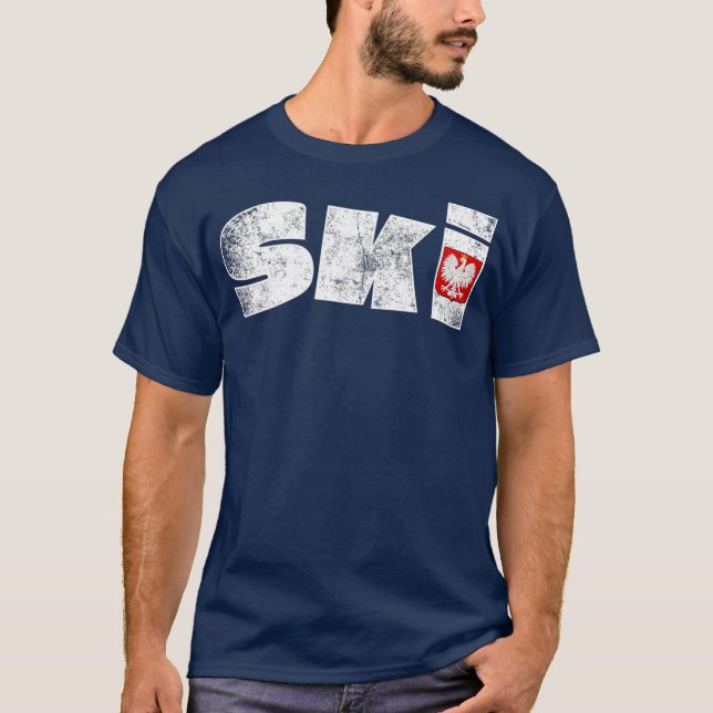Polska efternamn SKI Polens populära namn Dyngus T Shirt (Framsida)