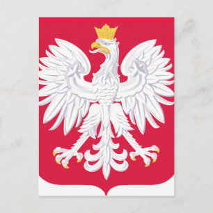 Polska Emblem - Polska Shield - Polska Herb Polski Vykort
