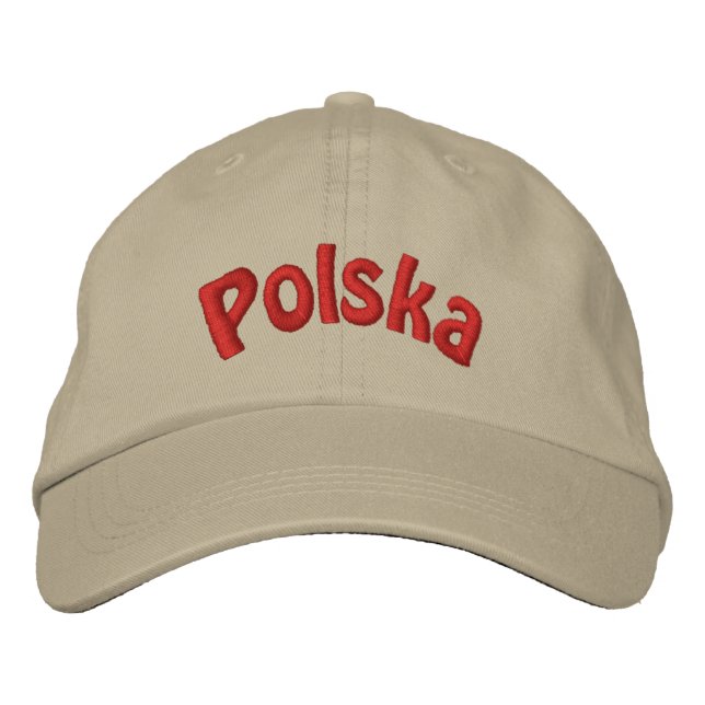 Polska Embroized Baseball Cap Broderad Keps (Framsida)
