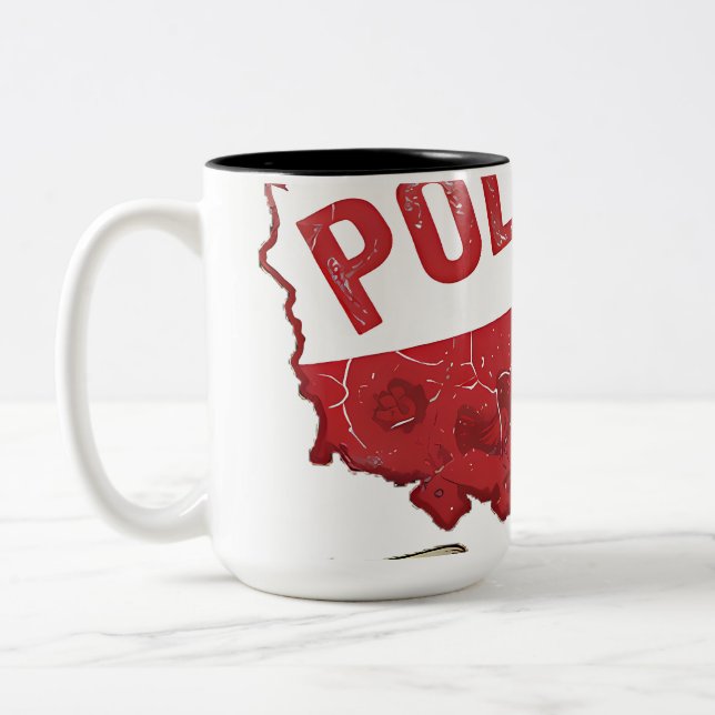 Polska Est. 966 Kaffe Mugg (Vänster)