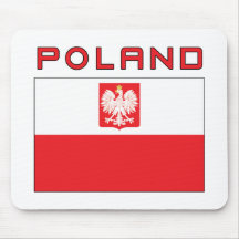 Polska Falcon Flagga med Polen