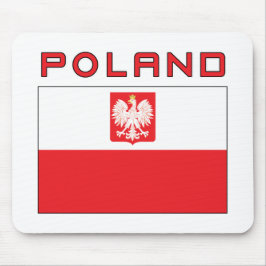 Polska Falcon Flagga med Polen Musmatta