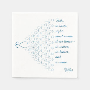 Polska fiskproverb Napkin Pappersservett