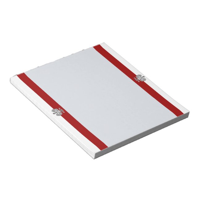 Polska flagga anteckningsblock (Vinklad)