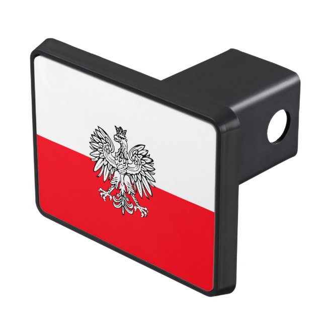 Polska flagga dragkroksskydd (Topp Höger)