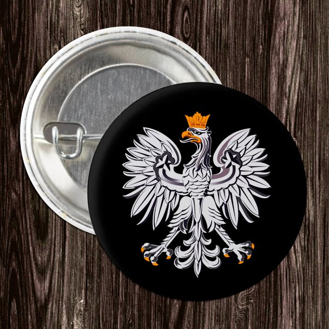 Polska Flagga, Eagle och Polen mode/sport Knapp (Skapare uppladdad)