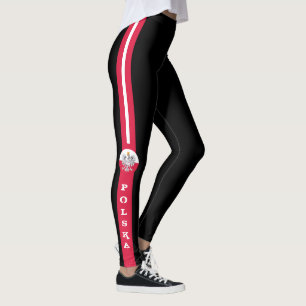 Polska Flagga Eagle och polska mode patrioter/spor Leggings