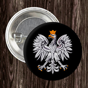 Polska Flagga & Eagle Poland mode patriot/sport Knapp