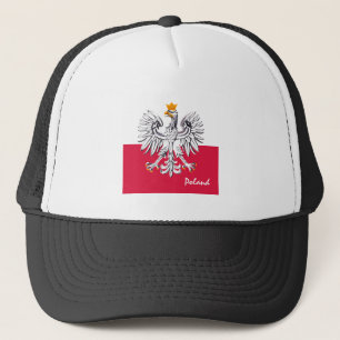 Polska flagga & Eagle, Polen helgdag/sportfantaste Keps