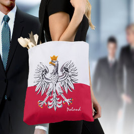 Polska flagga & Eagle, Polen mode/sportfantaster Tygkasse