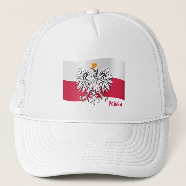 Polska flagga & Eagle, Polen - Polska/sportfantast Keps (Framsida)