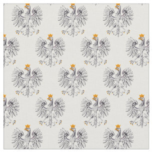 Polska Flagga & Eagle, Polska Trendiget Fabric/mod Tyg