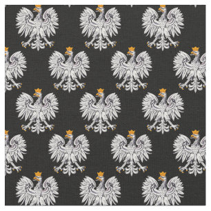 Polska Flagga & Eagle, Polska Trendiget Fabric/mod Tyg