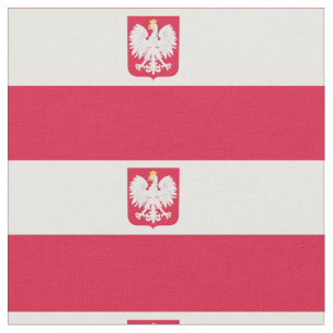 Polska Flagga Emblem - Polska - Polen - Herb Polsk Tyg