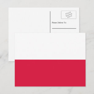 Polska Flagga, Flagga Polen Vykort