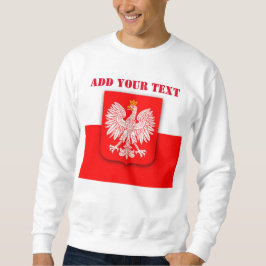 Polska Flagga Football Soccer Polska Polska Lång Ärmad Tröja