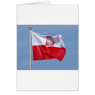 POLSKA FLAGGA HÄLSNINGSKORT