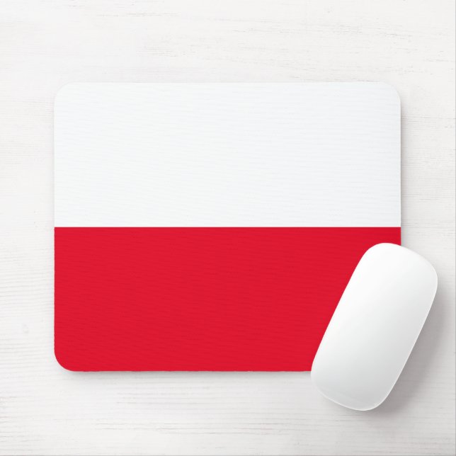 Polska Flagga Mousepad Musmatta (Med mus)