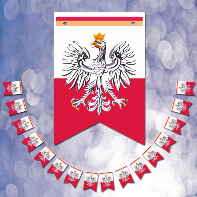 Polska Flagga & Party Polen Eagle Banners /Bröllop (Skapare uppladdad)