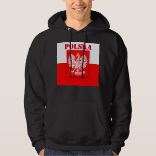 Polska Flagga Patriotic Football Soccer polska Hoodie