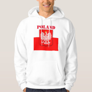 Polska Flagga Patriotic Football Soccer polska Hoodie