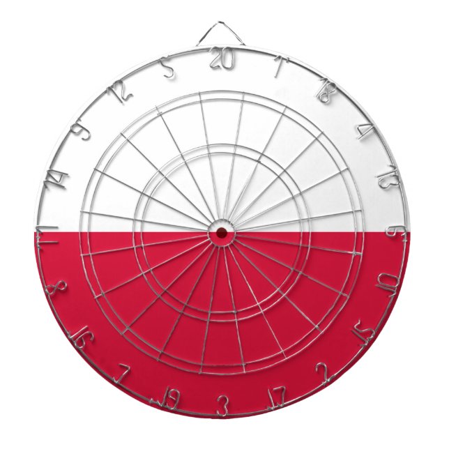 Polska flagga (Polen) Darttavla (Framsidan)