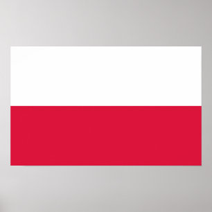 Polska Flagga (Polen) Poster