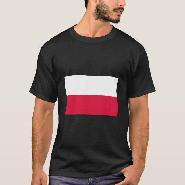 Polska Flagga (Polen) T-Shirt (Framsida)