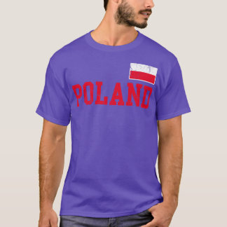 Polska Flagga Polska Polska Familjen T Shirt