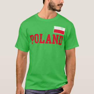 Polska Flagga Polska Polska Familjen T Shirt