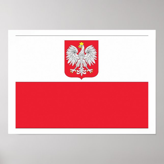 Polska Flagga Poster (Framsidan)