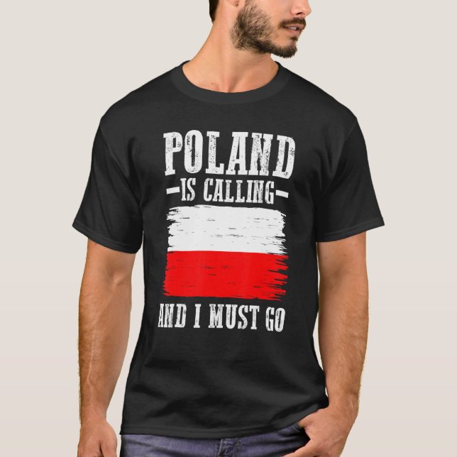 Polska Flagga T Shirt (Framsida)