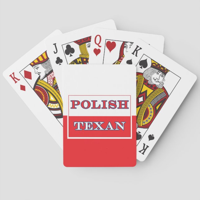 Polska Flagga Texan Polen Casinokort (Baksidan)