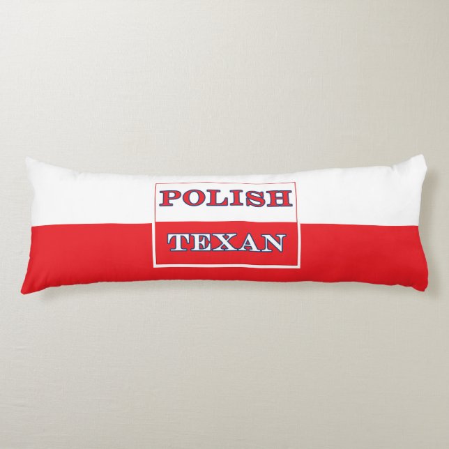 Polska Flagga Texan Polen Kroppskudde (Framsidan)