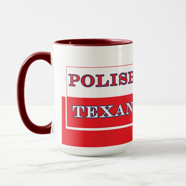 Polska Flagga Texan Polen Mugg (Vänster)